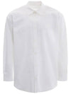 Logo Pocket Long Sleeve Shirt White - BALENCIAGA - BALAAN 2