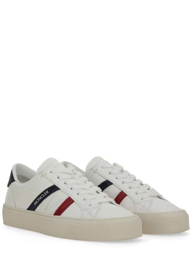 Monaco M Low-Top Sneakers Optical White - MONCLER - BALAAN 3