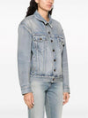 Oversized Fit Denim Jacket Sky Blue - SAINT LAURENT - BALAAN 5