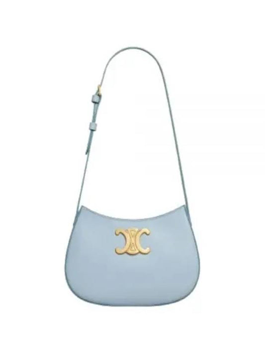 Calfskin Medium Tilly Shoulder Bag Light Blue - CELINE - BALAAN 2