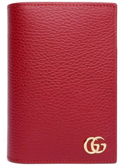 GG Marmont Black Women's Passport Wallet Red - GUCCI - BALAAN 2