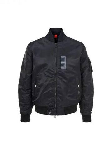 PS Mini Label Padded Bomber Jacket Black 270379 - PAUL SMITH - BALAAN 1