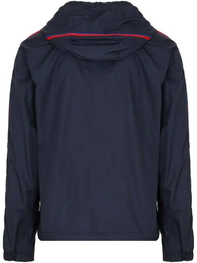 Men's Hattab Hooded Jacket Navy - MONCLER - BALAAN 4