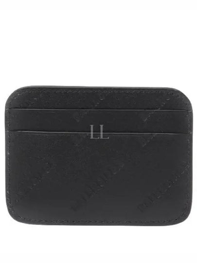 Embossed Logo Card Wallet Black - BALENCIAGA - BALAAN 2