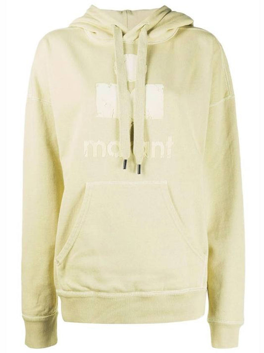 Mansel Velor Logo Hoodie Light Yellow - ISABEL MARANT - BALAAN 2