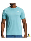 Men's Elevation Classic Short Sleeve T-Shirt Blue - THE NORTH FACE - BALAAN 2