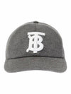 Monogram Jersey Ball Cap Gray - BURBERRY - BALAAN.