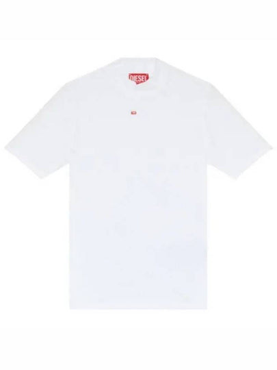 T Mokky Microdiv Logo Short Sleeve T-Shirt White - DIESEL - BALAAN 2