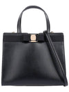 Vara Bow Top Handle Tote Bag Black - SALVATORE FERRAGAMO - BALAAN 2