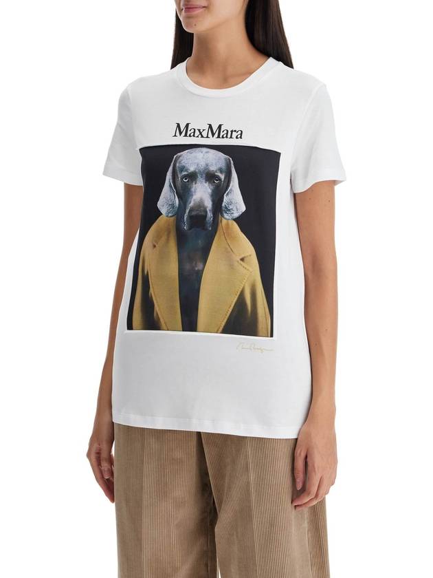 t-shirt with wegman print - MAX MARA - BALAAN 4