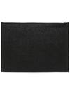 Medium Document Holder Clutch Bag Black - THOM BROWNE - BALAAN 3