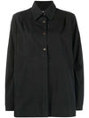 Machine Peached Cupro Shirt Black - OUR LEGACY - BALAAN 1