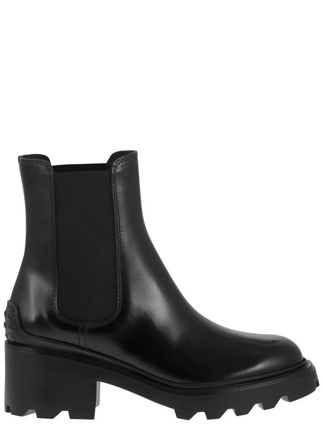 Glossy Leather Chelsea Boots Black - TOD'S - BALAAN 2