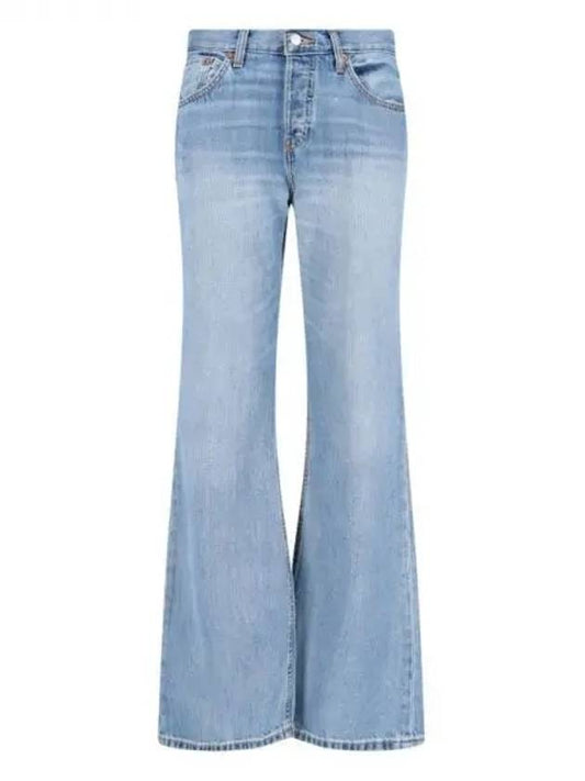 RE DONE Cotton Blend Bootcut Denim Pants - RE/DONE - BALAAN 1