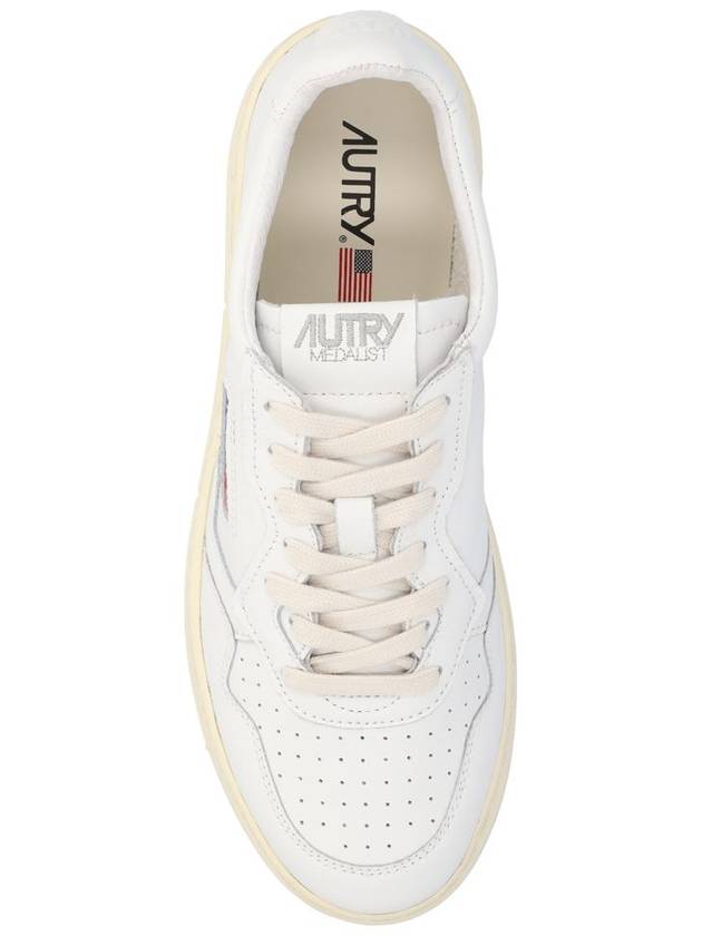 Medalist Leather Low Top Sneakers White - AUTRY - BALAAN 5