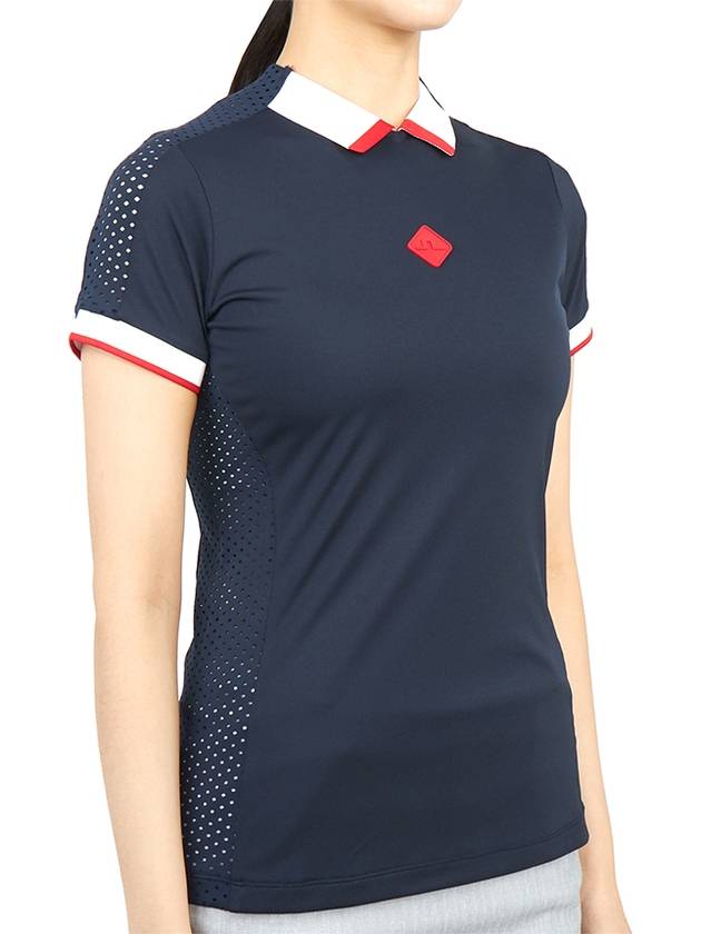 Women's ENYA Polo Navy - J.LINDEBERG - BALAAN 4