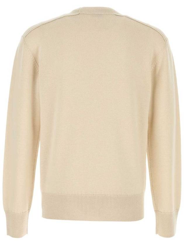 Check Label Wool Knit Top Nutmeg - BURBERRY - BALAAN 3