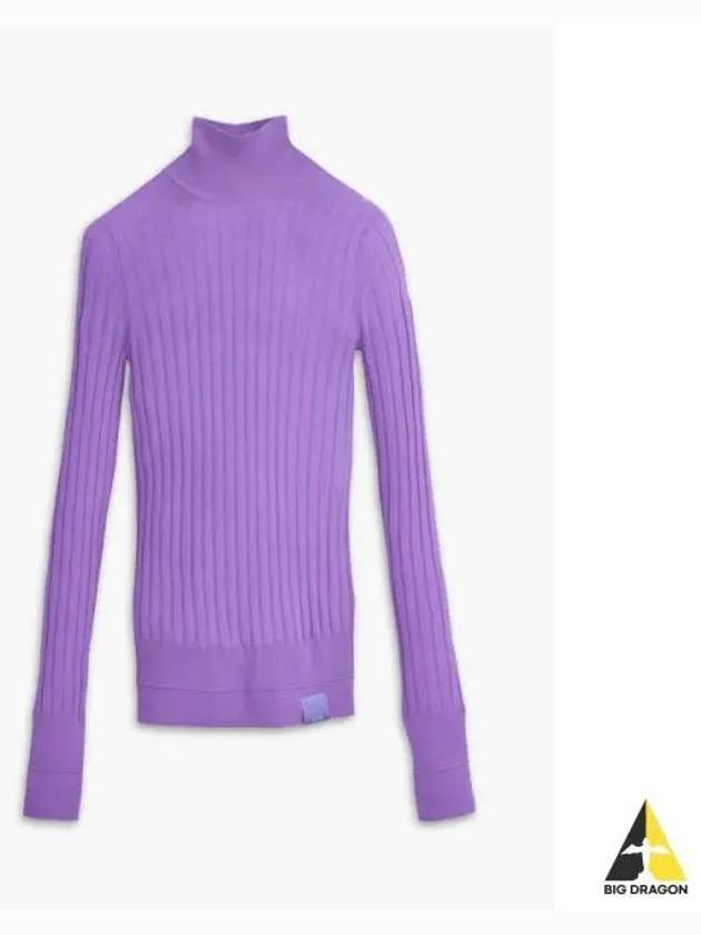 Mj Classic Ribbed Turtleneck Lavender MJWAW23002LVD - MARC JACOBS - BALAAN 1