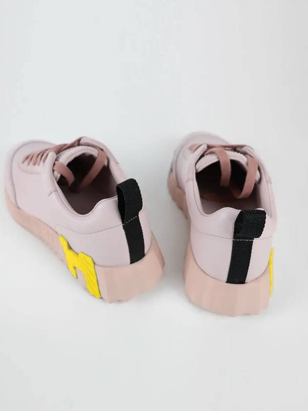 Bouncing Low Top Sneakers Rose Porcelai - HERMES - BALAAN 4