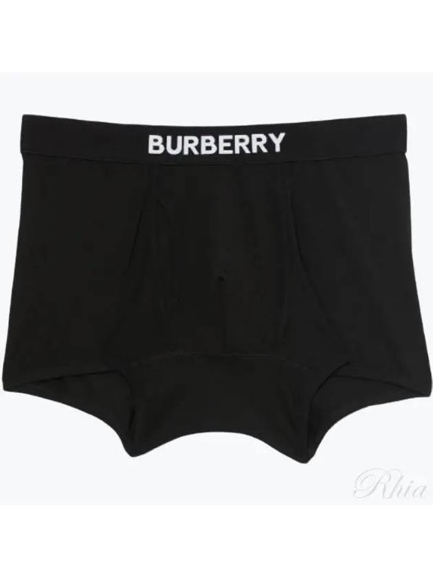 Men's Logo Boxer Stretch Cotton Briefs Black - BURBERRY - BALAAN 2