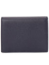 Gancini Compact Half Wallet Blue - SALVATORE FERRAGAMO - BALAAN 3