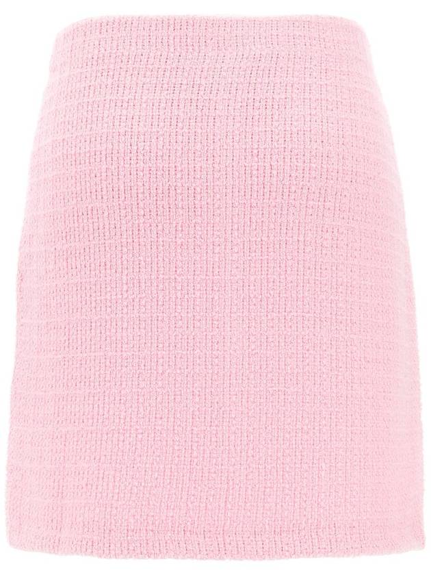 Self-Portrait 'Pink Jewel Button Knit Mini' Skirt - SELF PORTRAIT - BALAAN 2