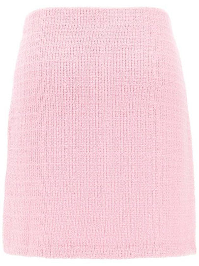 Self-Portrait 'Pink Jewel Button Knit Mini' Skirt - SELF PORTRAIT - BALAAN 2