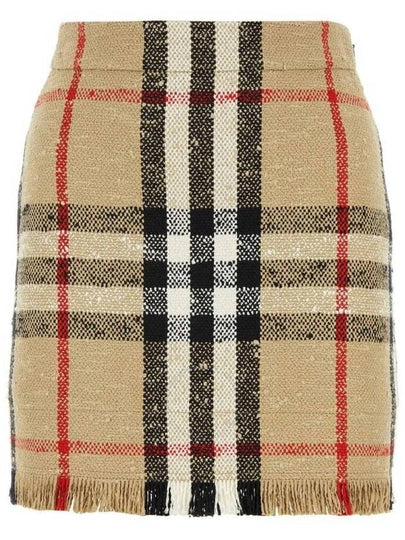 Vintage Check A-Line Skirt Beige - BURBERRY - BALAAN 2