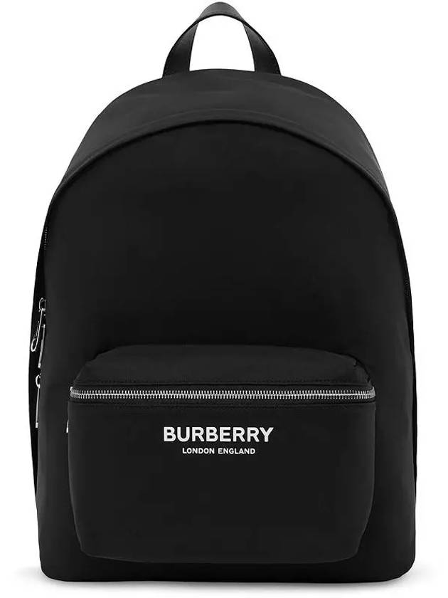 Logo Print Nylon Backpack Black - BURBERRY - BALAAN 4