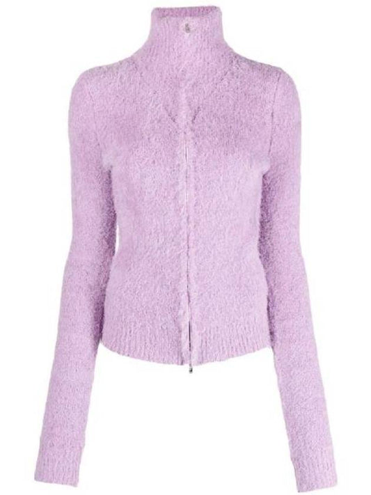 Pamina textured zip up cardigan lilac - ISABEL MARANT - BALAAN 1