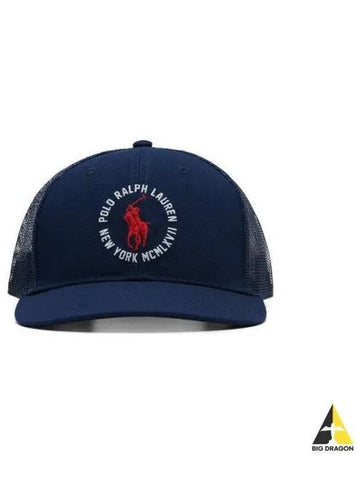 twill trucker cap navy - POLO RALPH LAUREN - BALAAN 1