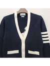 Thome Browne 4 Bar Cardigan Navy - THOM BROWNE - BALAAN 5