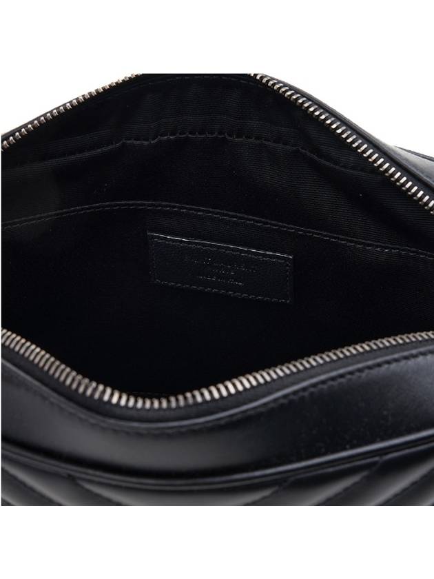 Roux Quilted Cross Bag Black - SAINT LAURENT - BALAAN 7