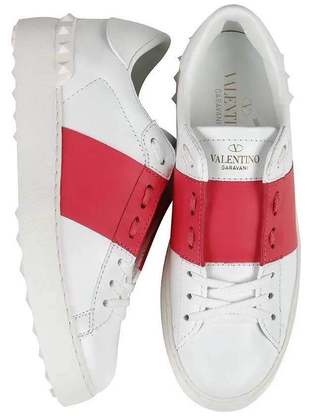 Hidden Low Top Sneakers White Pink - VALENTINO - BALAAN 3