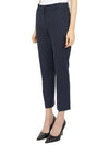 Women's Wool Crop Slacks Navy - THEORY - BALAAN.