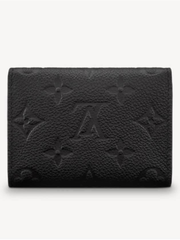 Monogram Embossed Leather Business Card Wallet Black - LOUIS VUITTON - BALAAN 3