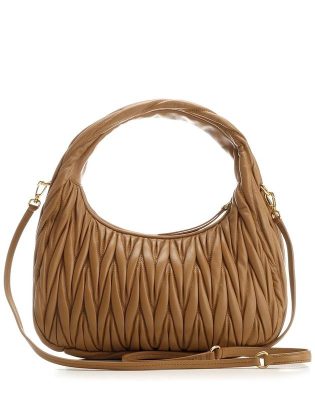 Wander Materasse Nappa Leather Shoulder Bag Brown - MIU MIU - BALAAN 4