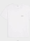 Logo Print Cotton Jersey Loose Short Sleeve T-Shirt White - CELINE - BALAAN 2