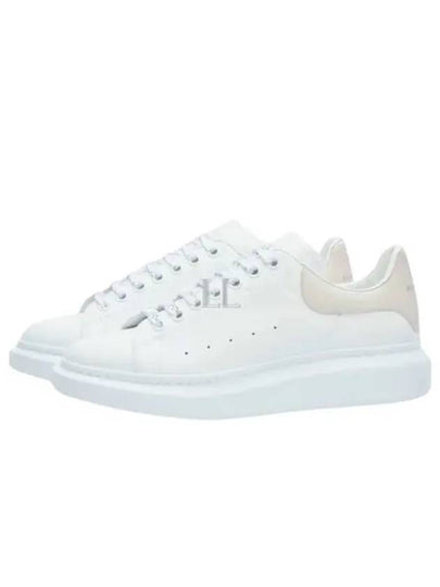 Oversized Leather Low Top Sneakers White - ALEXANDER MCQUEEN - BALAAN 2