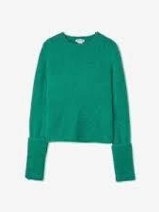 Fluffy Wool Blend Knit Top Green - SUNNEI - BALAAN 1