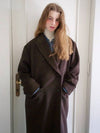 Lotus Classic Wool Double Coat Brown - LETTER FROM MOON - BALAAN 4