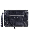 Le Cagol Large Clutch Bag Black - BALENCIAGA - BALAAN.