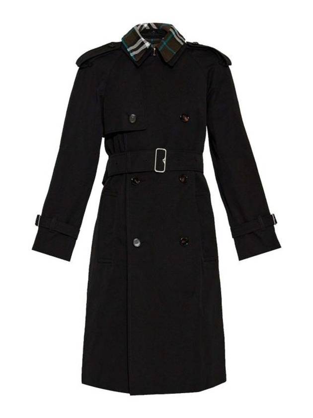 Detachable Collar Trench Coat Black - BURBERRY - BALAAN 2