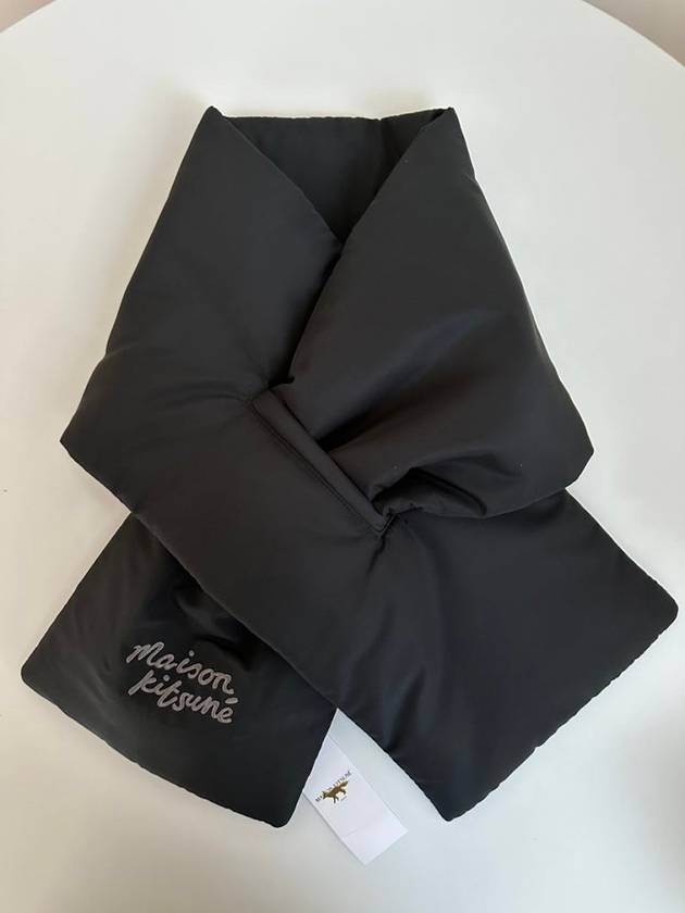 Padded muffler scarf NM06202WQ4035 black ONE SIZE - MAISON KITSUNE - BALAAN 1