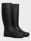 Natural Rubber High Rain Boots Black - CELINE - BALAAN 3