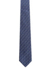 Gator Silk Tie Navy - SALVATORE FERRAGAMO - BALAAN 1