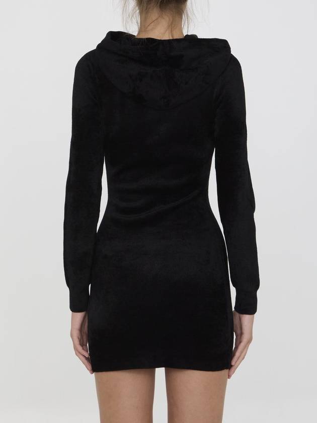 Mini Dress With Embossed Logo - ALEXANDER WANG - BALAAN 4