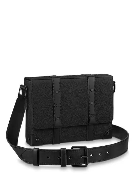 Trunk Taurillon Monogram Messenger Bag Black - LOUIS VUITTON - BALAAN.