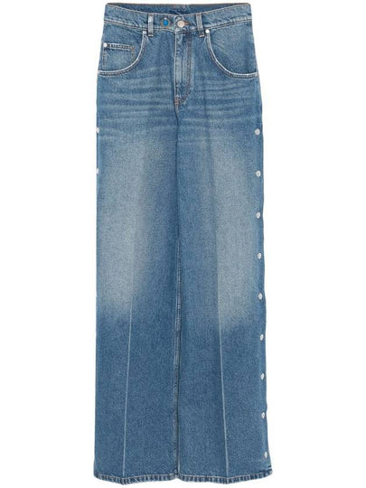 snap wide jeans blue - STELLA MCCARTNEY - BALAAN 2