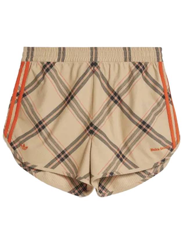 Check Shorts Beige - ADIDAS - BALAAN 2